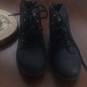 Candies lace up ankle boots